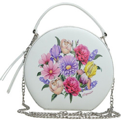 Τσάντα Χειρός Monnalisa St. Fiori Pelle 197003 7090-0001 Κορίτσι