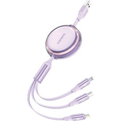 3in1 Foneng X113 1.1M μωβ καλώδιο X113 purple