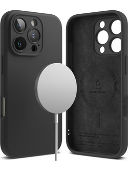 Ringke Silicone Magnetic Back Cover Black (iPhone 16 Pro Max)