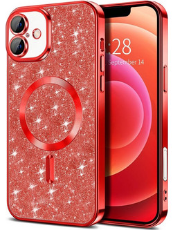 Techsuit Luxury Glitter MagSafe Θήκη Cover Red (iPhone 16)
