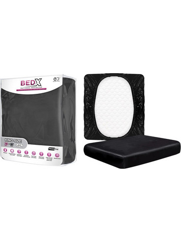 BED X - MATTRESS PROTECTOR - KING SIZE BLACK