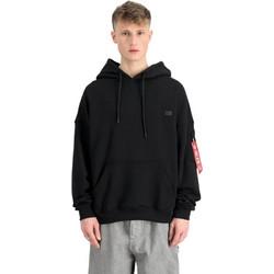 Alpha Industries Ανδρικό Φούτερ με Κουκούλα & Τσέπες Μαύρο 146335-03