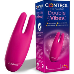 Control Feel Make Feel Double Vibes for Clitoral Κλειτοριδικός Δονητής Ροζ