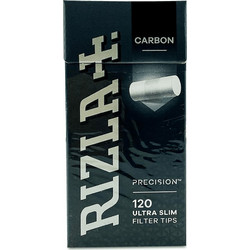 Φιλτράκια Στριφτού Rizla Ultra Slim Smooth 5,7mm με Άνθρακα 1τμχ-(120 φιλτράκια)