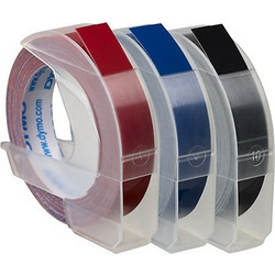 Dymo Labeling Tape Black/Red/Blue 3 Rolls (9mm x 3m) (S0847750)