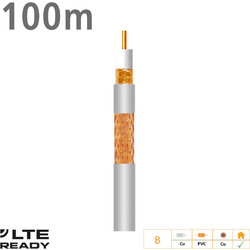 2141 ΚΑΛΩΔΙΟ Coaxial T-100plus Cu/Cu Eca PVC White