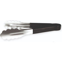 Λαβίδα Inox με μαύρη λαβή 16cm
