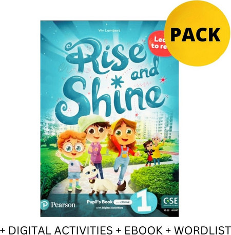 RISE AND SHINE 1 : LEARN TO READ PUPILS BOOK PACK (+ DIGITAL ACTIVITIES + EBOOK + WORDLIST)