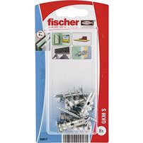 FISCHER 90917 ΜΕΤΑΛΛΙΚΟ ΒΥΣΜΑ ΓΥΨΟΣΑΝΙΔΑΣ ΜΕ ΒΙΔΑ ΣΕ BLISTER NV GKM S K (ΣΥΣΚ. 6 ΤΕΜ.)