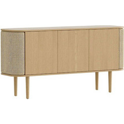 Μπουφές Treasures Venetian Cane 5623C5622-3 150x43x75cm Oak-Beige Umage Polyester,Ξύλο,Ατσάλ