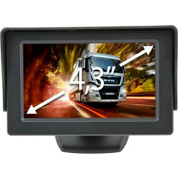 ΟΘΟΝΗ MONITOR TFT LCD 4,3'' 12-24V ΓΙΑ ΚΑΜΕΡΕΣ ΜΕ ΒΑΣΗ ΣΤΗΡΙΞΗΣ DGA - 1 τεμ