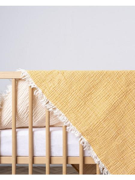 Pennie 31904 Κουβέρτα Αγκαλιάς Βαμβακερή Tuscany 80x90 Κίτρινη