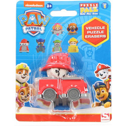 Αυτοκινητάκι 3D Pazzle Γόμα Marshall Paw Patrol 6cm