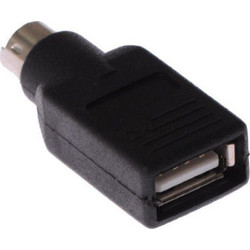 De Tech Μετατροπέας PS/2 male σε USB-A female Black