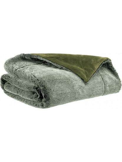 VIVARAISE - ΡΙΧΤΑΡΙ KINTA OLIVE ΒΕΛΟΥΔΟ ΠΡΑΣΙΝΟ ΣΚΟΥΡΟ 130cm X 160cm
