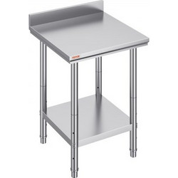 Τραπέζι Εργασίας VEVOR 60x60x88cm Ανοξείδωτο με Κάτω Ράφι για Επαγγελματική Κουζίνα 60X60X88CFGZTTZT1V0