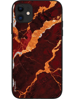 Sonique Marble Series Back Cover Red (iPhone 11)