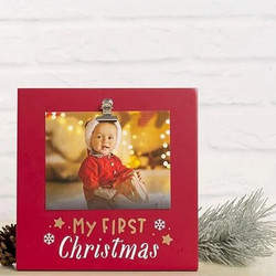 Χριστουγεννιάτικη κορνίζα My First Christmas Pearhead