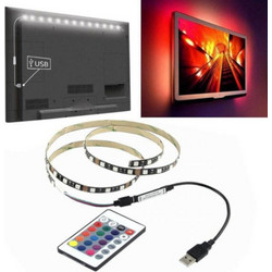 Ταινία led RGB 2x50mm αδιάβροχη 5050smd usb για TV