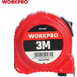 ΜΕΤΡΟ ΡΟΛΟ WORKPRO 3mx16mm ΠΛΑΣΤΙΚΟ WP261002 (ΚΑΡΤΕΛΑ) Ποσοτ.6.00