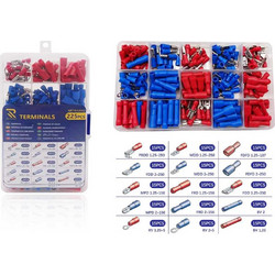 Σετ ακροδέκτες καλωδίων 15 τύπων - 225pcs - 151124-151124