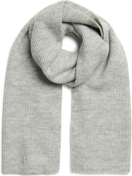 SUPERDRY SOFT RIB ΠΛΕΚΤΟ ΚΑΣΚΟΛ ΓΥΝΑΙΚΕΙΟ Y9310080A-2XF (2XF/CHALK GREY MARL)