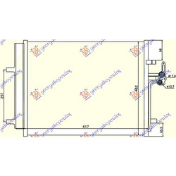 Ψυγειο Α/C 1.6-1.8BZ-2.0TDCi(58x46.5x1.6 Volvo V40 12- - 858006400