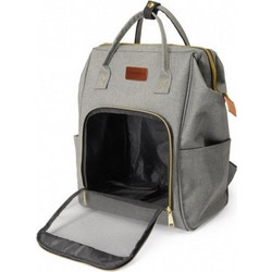 Camon Fashion Τσάντα Μεταφοράς Σκύλου έως 5kg Γκρι 30x20x43cm CA646B