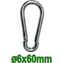 Καραμπίνερ Γαλβανιζέ DIN5299 O6x60mm (25508)
