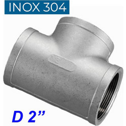 INOX 304 Ταυ θηλυκό 2"