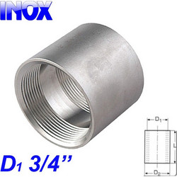 INOX 304 Μούφα 3/4"