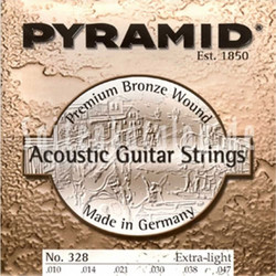 Pyramid Σετ 6 Χορδές Ακουστικής Κιθάρας Phosphor Bronze 10-47" Extra Light Tension