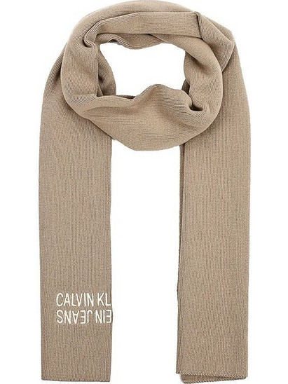 Ανδρικό Κασκόλ Calvin Klein Cotton Mirror Logo Crockery K50K507191-PBF