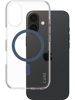 Care By PanzerGlass(R) Flagship Case Urban Combat w. Blue Magsafe For Apple Iphone 16 - (PG-1365)