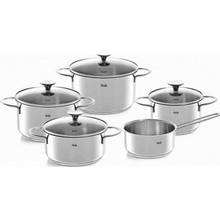 Fissler Copenhagen Σετ Κατσαρόλες από Ανοξείδωτο Ατσάλι Ασημί 5 Σκευών