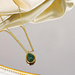 Κολιέ Gold Spring Green ΚΩΔ: AN591