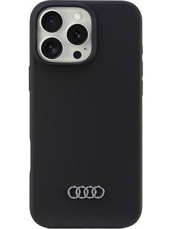 Audi Silicone Case iPhone 16 Pro Max 6.9" black/black hardcase AU-LSRIP16PM-Q3/D1-BK