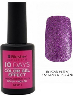 Bioshev 10 Days Color Gel Effect 036 Gloss Βερνίκι Νυχιών Μακράς Διαρκείας 11ml