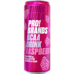 Pro!Brands BCAA Raspberry 330ml Ανθρακούχο Ρόφημα BCAA με Γεύση Σμέουρο
