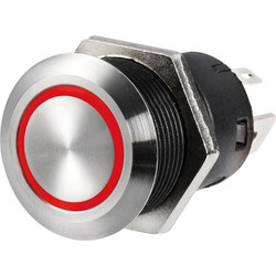 Διακόπτης On-Off Inox Με Led