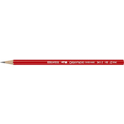 CΑRAN D'ACHE ΜΟΛΥΒΙ ΕΞΑΓΩΝΙΚΟ HB GRAPHITE EDELWEISS ΚΟΚΚΙΝΟ 12Τ (Το προιόν πωλείται σε μεμονωμένα τεμάχια του ενός)