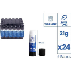 Κόλλα Στικ S038 Διάφανη 21gr Glue Stick BeBasic