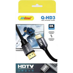 Andowl Καλώδιο HDMI 2.1 HDMI Male to HDMI Male 3m Black Q-HD3