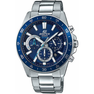 Casio Edifice Ανδρικό Ρολόι Χρονογράφος με Ασημί Μεταλλικό Μπρασελέ EFV-570D-2AVUEF Casio Edifice Ανδρικό Ρολόι Χρονογράφος με Ασημί Μεταλλικό Μπρασελέ EFV-570D-2AVUEF