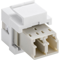 GOOBAY Keystone module οπτικής ίνας 80000, 2x LC-Duplex, λευκό