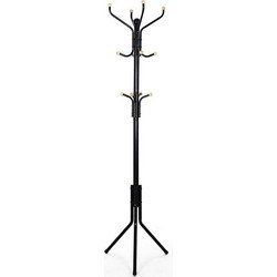 Songmics Καλόγερος Μεταλλικός Μαύρος 44x44x182cm RCR19B ref10290454
