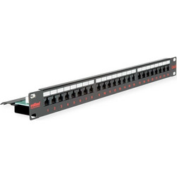 PATCHPANEL 24 PORT CAT6 UTP ΜΑΥΡΟ (vertical patch)