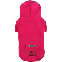 Pet Interest Cotton Hoodie Large Pink