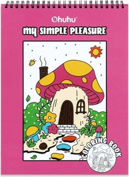 Colouring book βιβλίο ζωγραφικής Ohuhu bleedproof My Simply Pleasure 83000-65