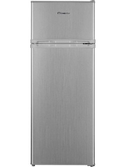 Inventor DPC1430S Δίπορτο Ψυγείο 206lt Υ142.6xΠ54.5xΒ55.5cm Inox